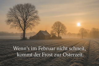 Bauernregel Februar