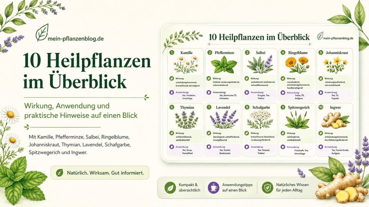 Top 10 Heilpflanzen für die Hausapotheke