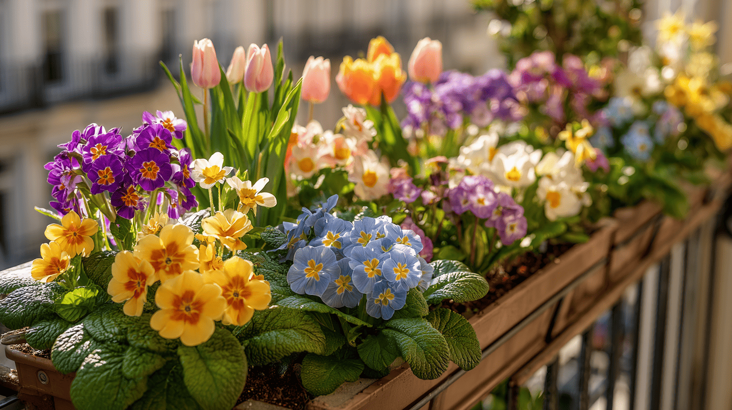 Balkonkasten im Frühling bepflanzen