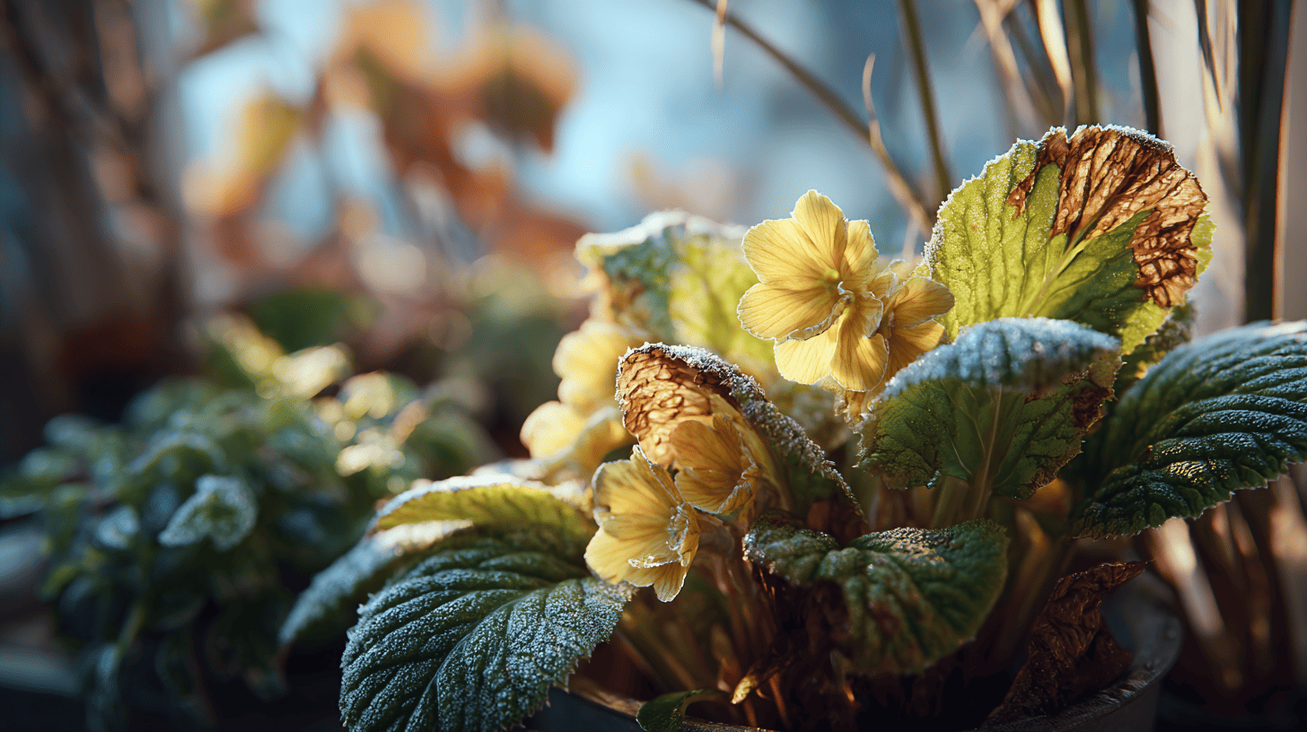 Gelbe Blätter nach Frost