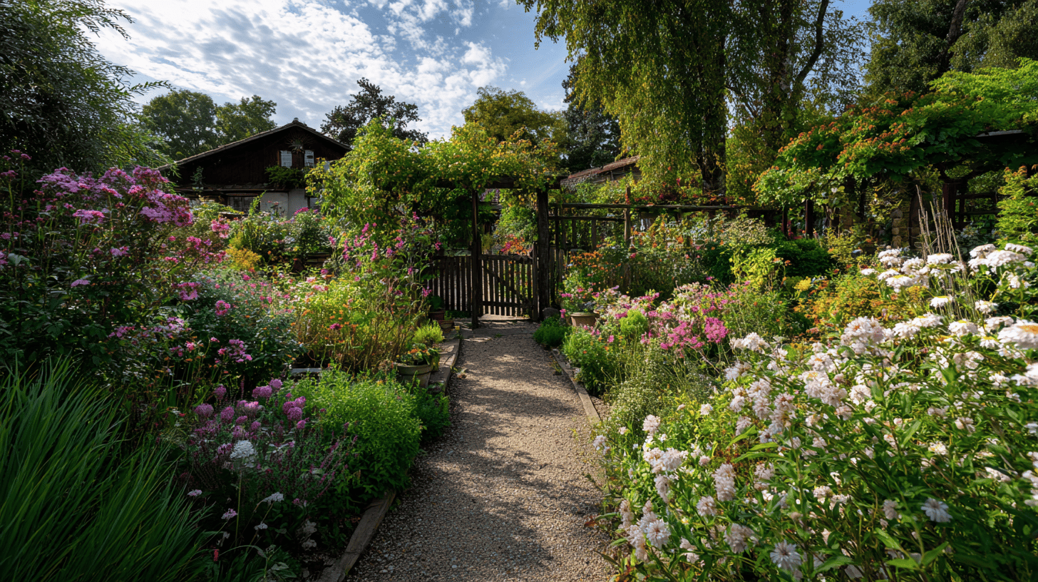 Verschiedene Gartenpflanzen im Beet als Inspiration für die richtige Pflanzenwahl