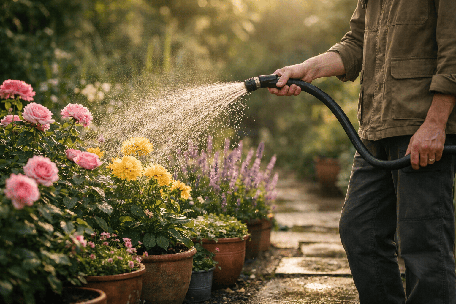 Morgens oder abends gießen