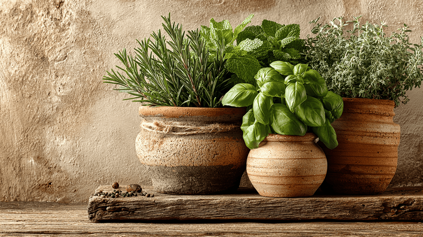 Mediterrane Gartenpflanzen in einem sonnigen Beet mit Lavendel, Kräutern und heller mediterraner Gartenstimmung